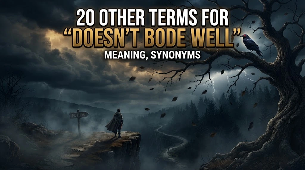 other terms for doesnt bode well with gramoraa