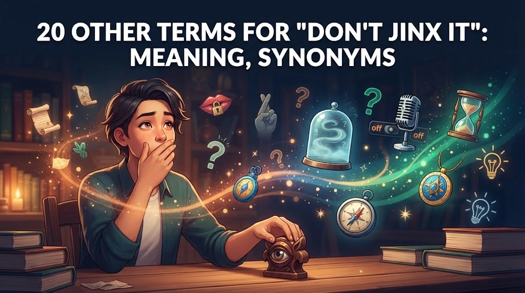 other terms for don't jinx it with gramoraa