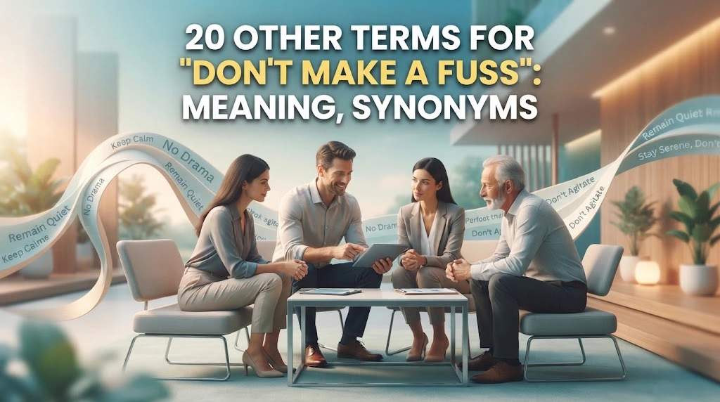other terms for don't make afuss with gramoraa
