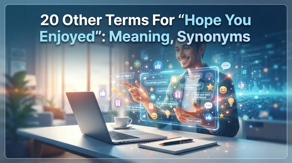 other terms for hope you enjoyed with gramoraa