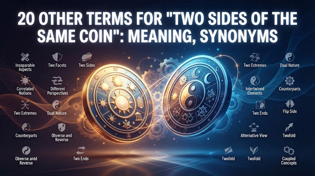other terms for two sides of the same coin with gramoraa