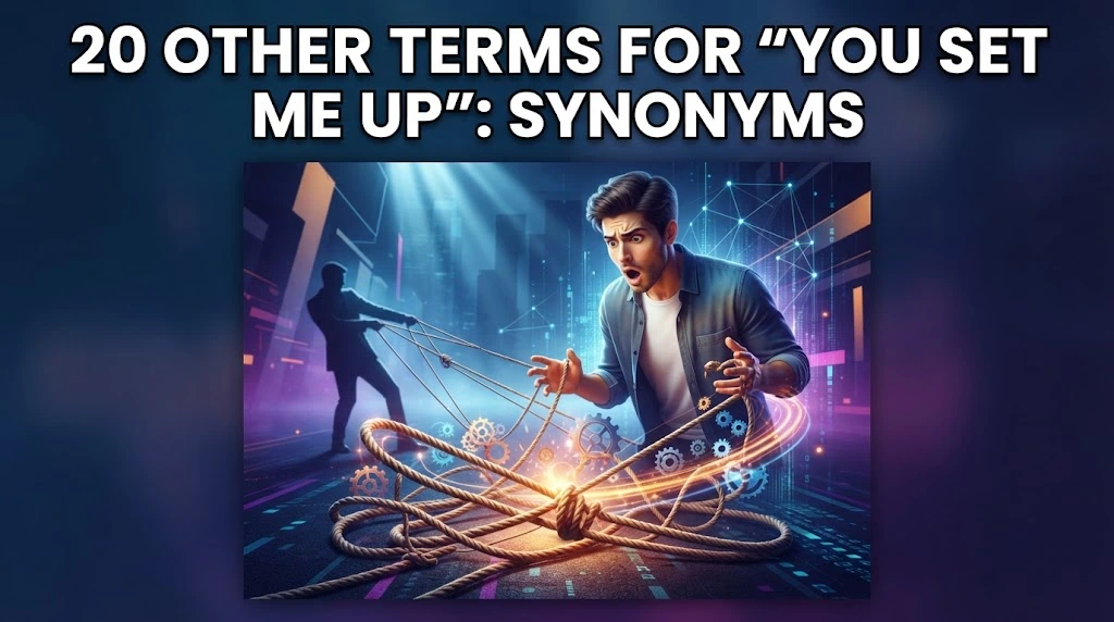 other terms for you set me up