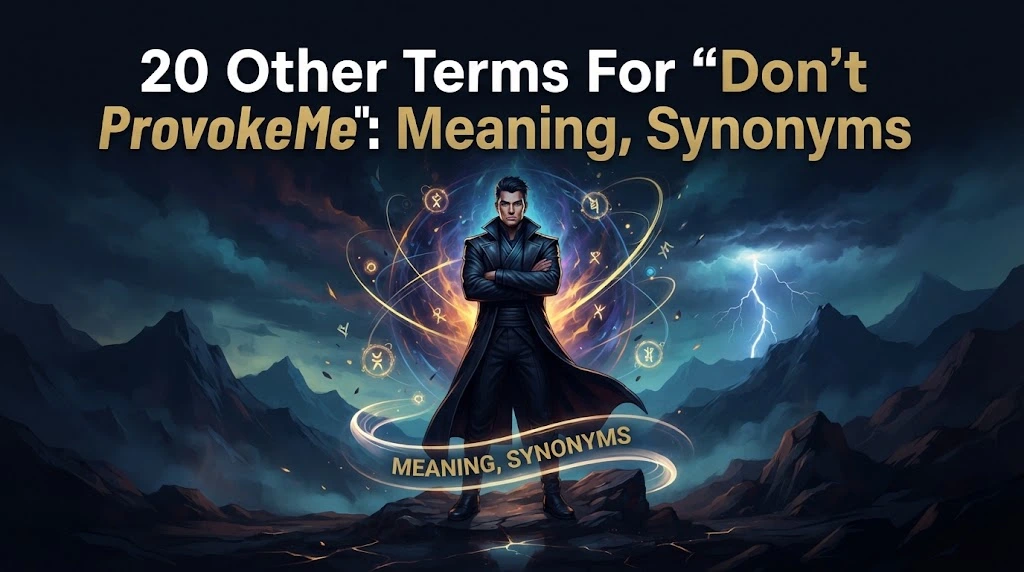 other terms for don't provoke me meaning synonyms with gramoraa