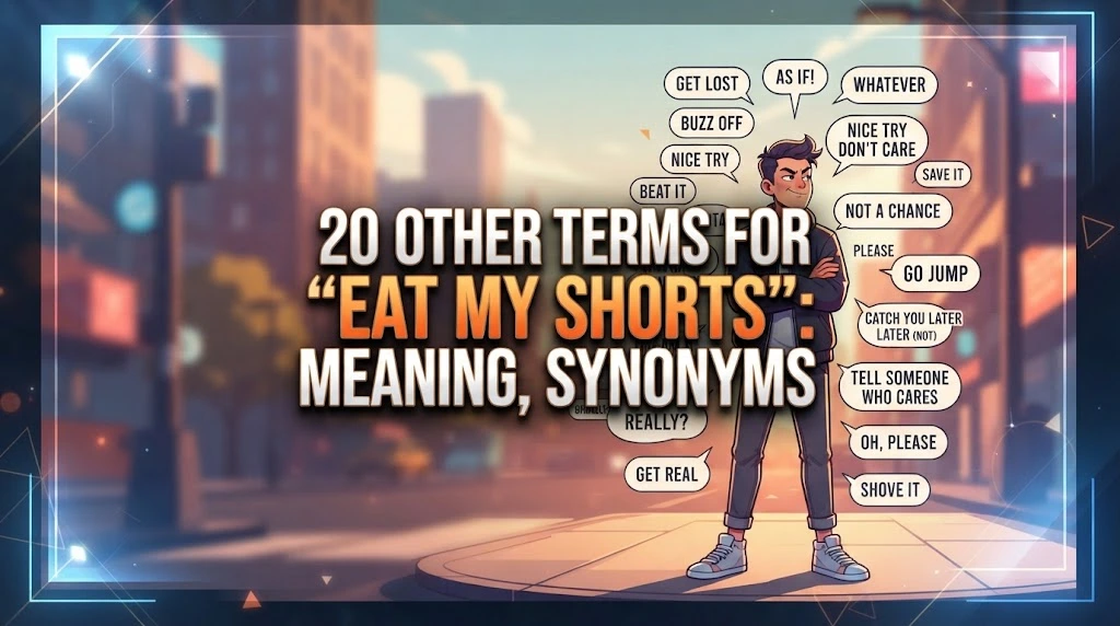 other terms for eat my shorts meaning synonyms with punz world