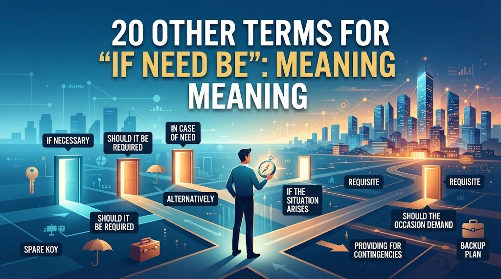 other terms for if need be meaning with gramoraa
