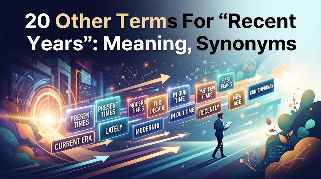 other terms for recent years meaning synonyms with gramoraa