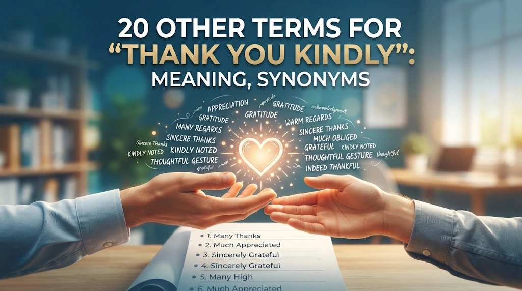 Other terms for thank you kindly meaninig synonyms with gramoraa