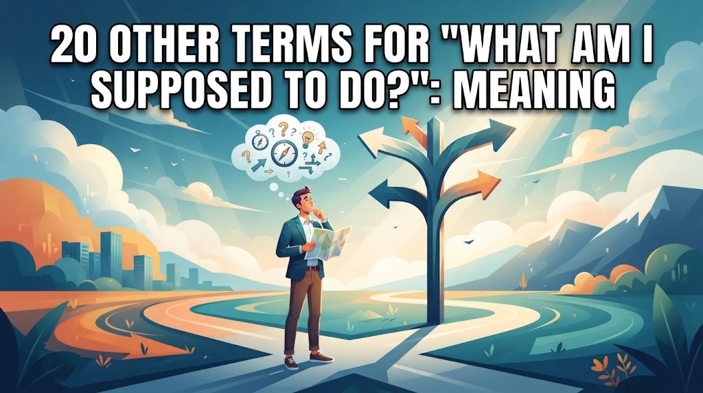 other terms for what am i supposed to do meaning with gramoraa