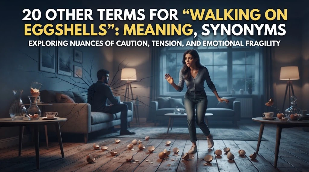 Other terms for walking on eggshells meaning synonyms with gramoraa
